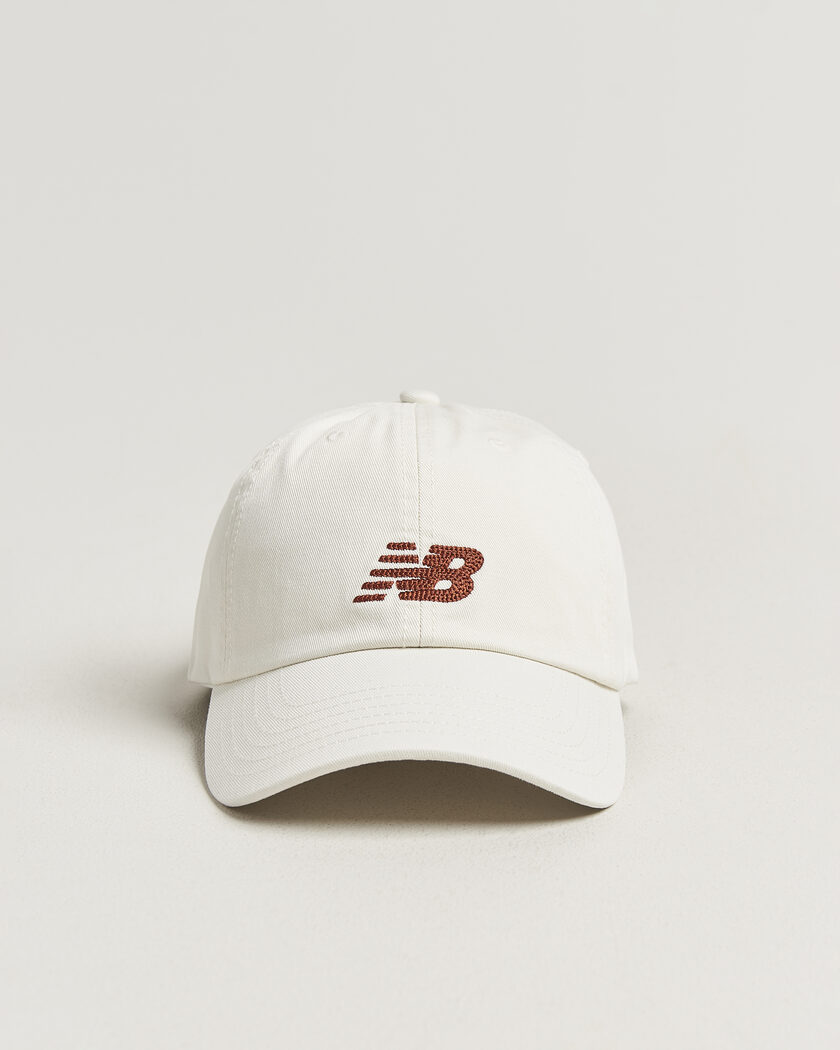 New Balance 6 Panel Logo Cap Sea Salt – White
