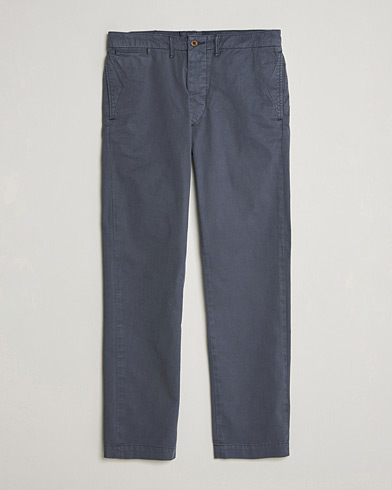 Boglioli Cotton Twill Trousers Navy at CareOfCarl.com