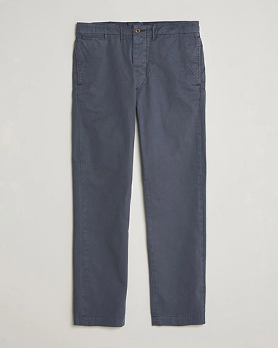 RRL Officers Flat Pants Navy – Blue