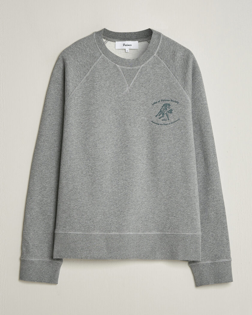 Palmes Lake Raglan Sweatshirt Grey Melange – Grey