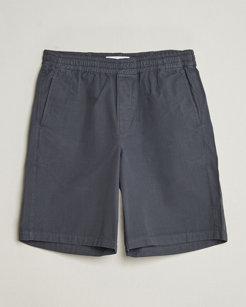 Jil Sander Vichy Check Shorts Blue/White at CareOfCarl.com