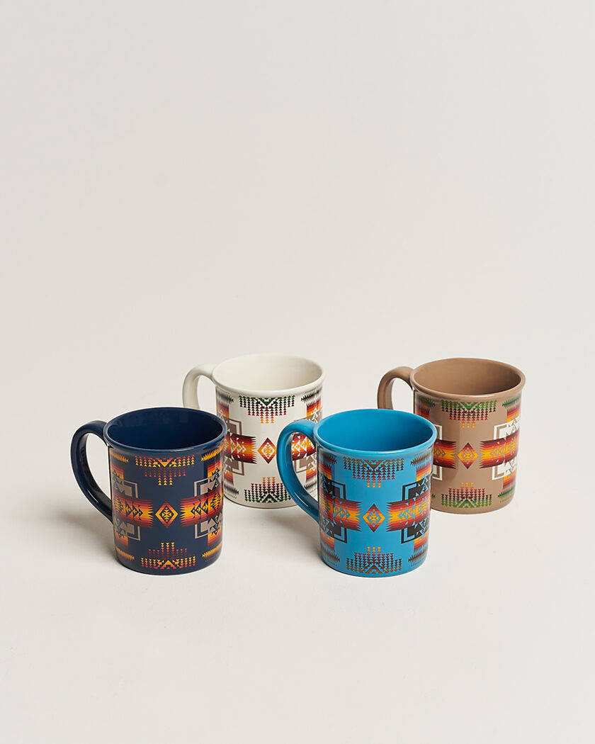 Pendleton 4-Pack Ceramic Mug Set Chief Joseph – Multi-colour