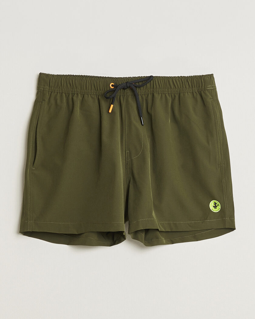 Save The Duck Plain Drawstring Swimshorts Snake Green – Green