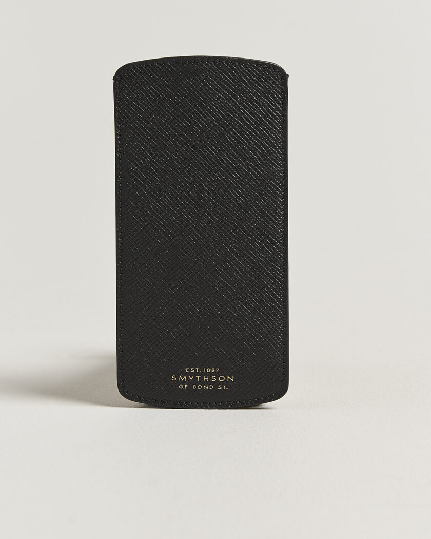 Smythson Panama Glasses Case Black – Black