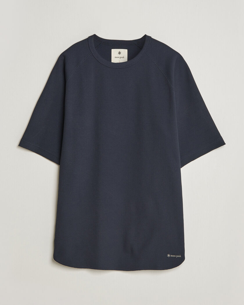 Snow Peak Dry Waffle T-Shirt Dark Navy – Blue