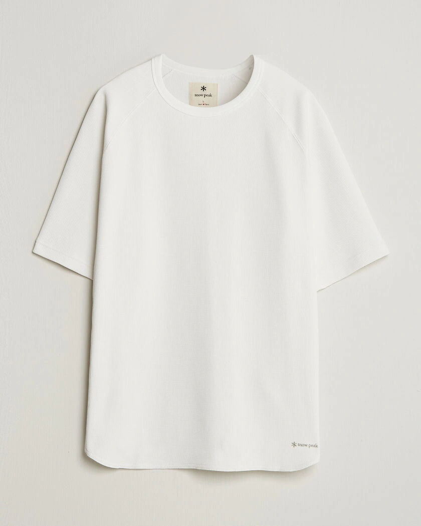 Snow Peak Dry Waffle T-Shirt Off White – White