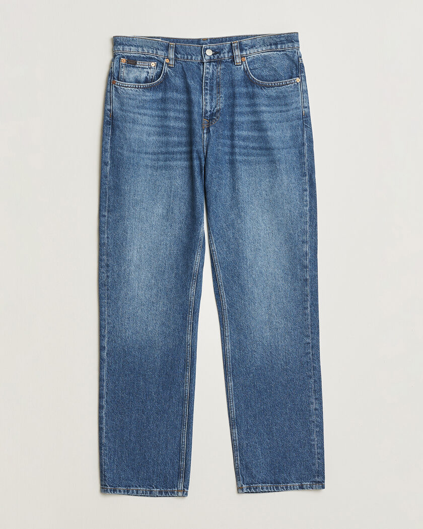 Zegna 5-Pocket Denim Jeans Medium Blue Wash at CareOfCarl.com