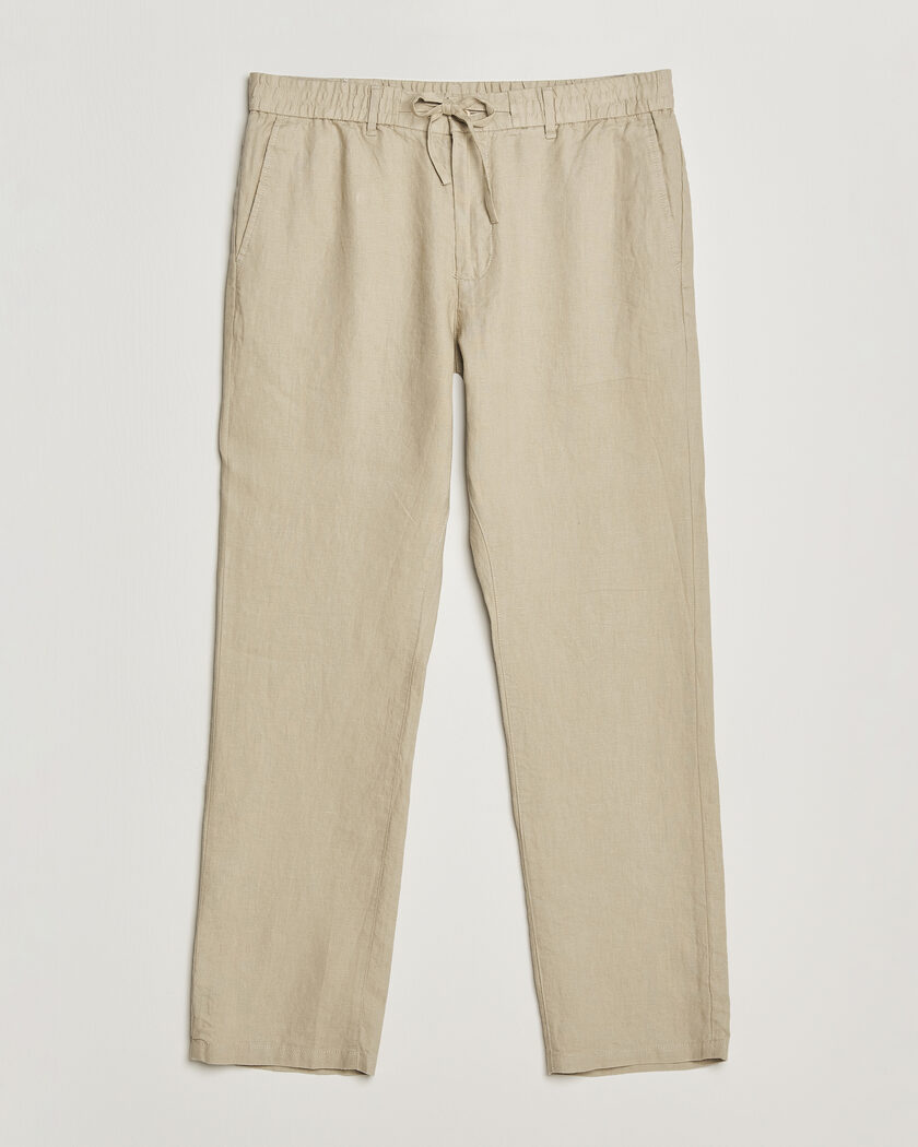 Polo Ralph Lauren Pleated Cotton Linen Pants Coastal Beige at
