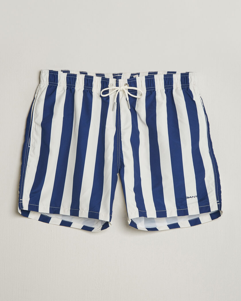 GANT Blockstriped Swimshorts Rich Navy – Blue