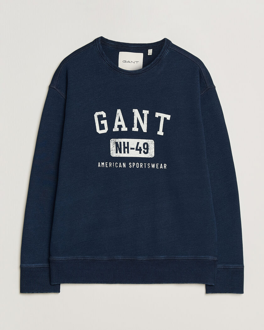 GANT Indigo Graphic Sweatshirt Dark Blue – Blue