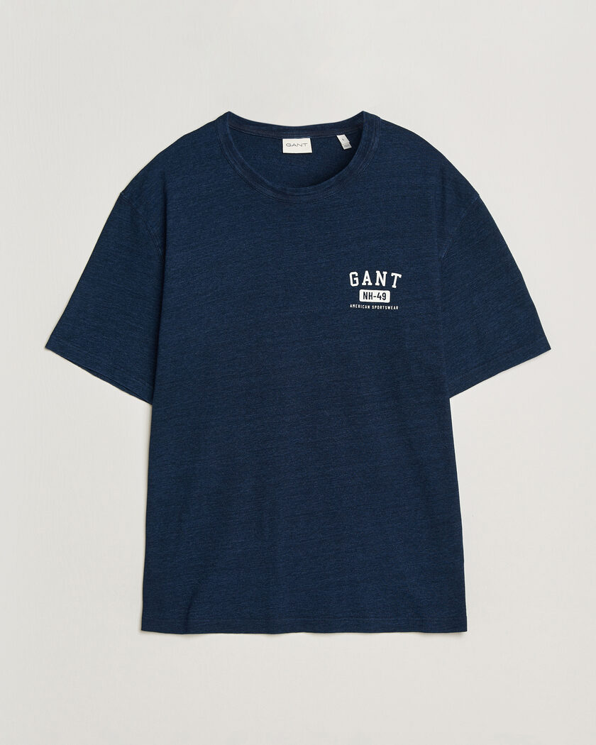 GANT Indigo Graphic T-Shirt Dark Blue – Blue