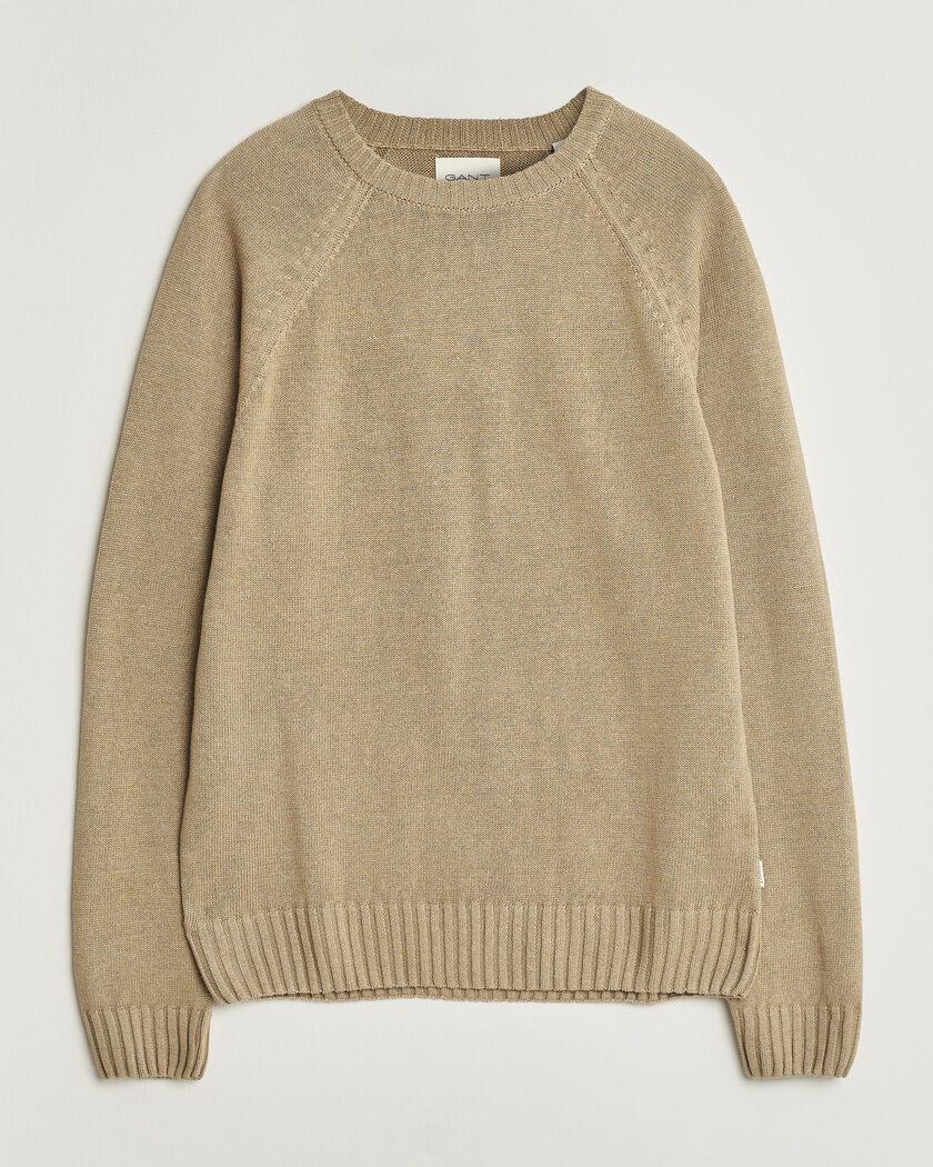 BOSS ORANGE Klapok Knitted Crew Neck Sweater Light Beige at