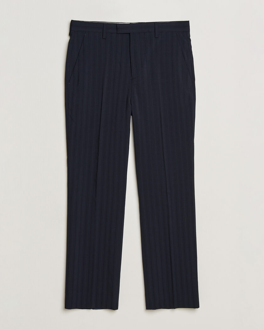 Gant Tonal Pinstriped Suit Pants Evening Blue – Blue