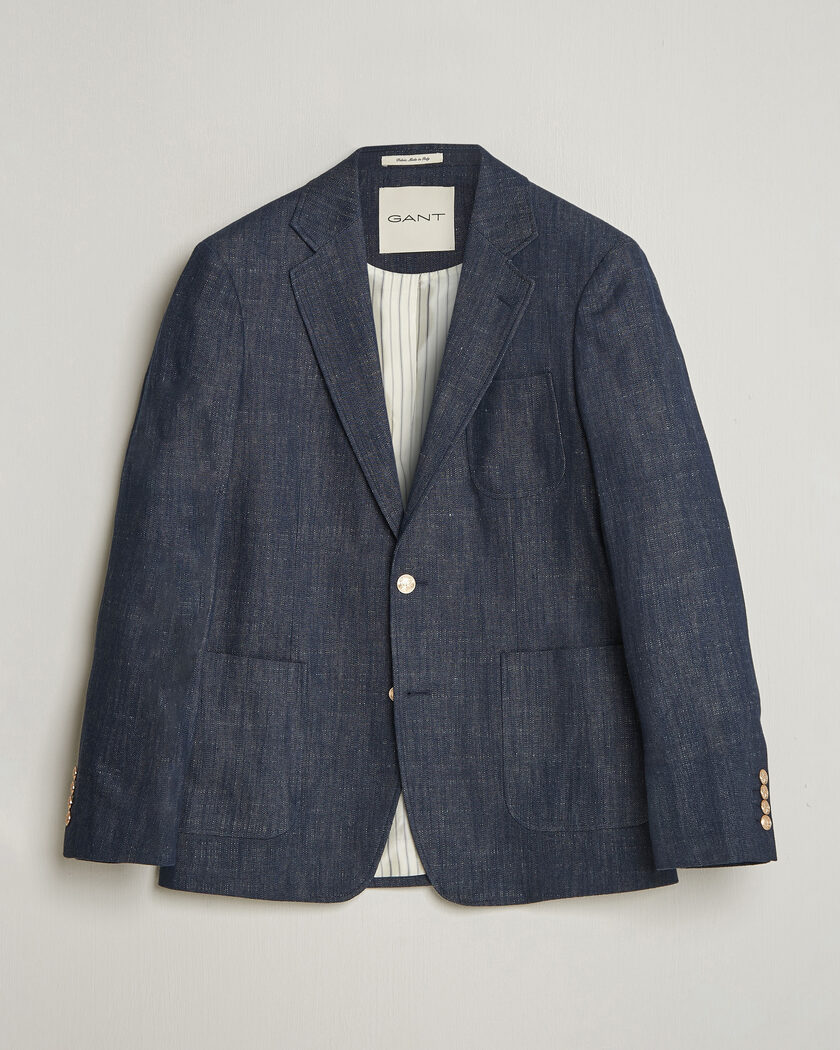 Massimo Alba Gstaad Bull Cotton Jacket Navy at CareOfCarl.com