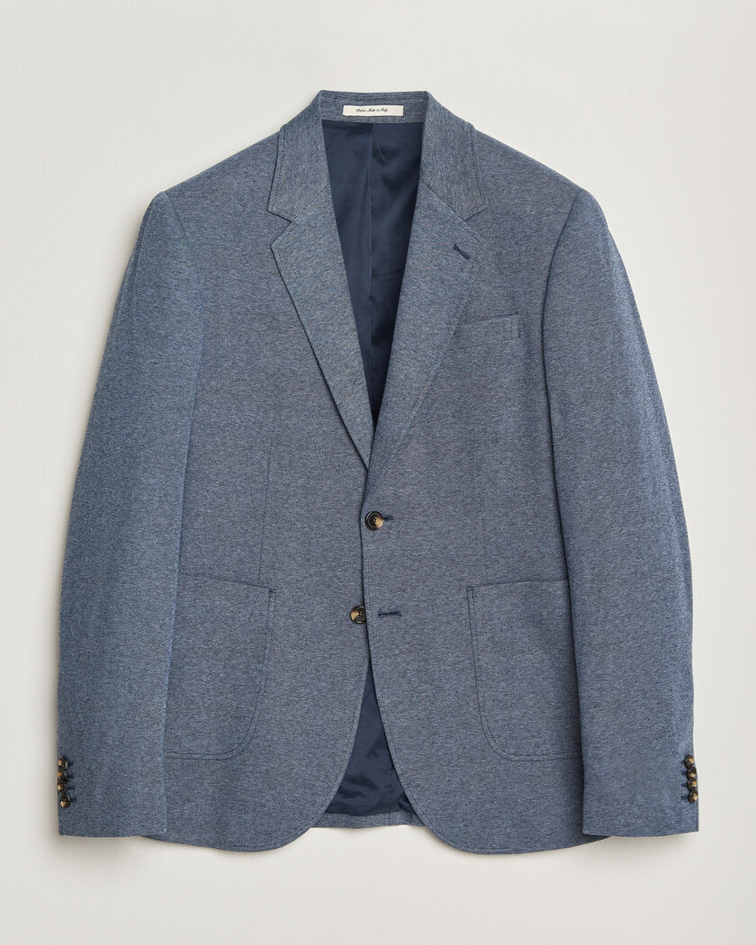 BEAMS PLUS Seersucker Blazer Navy at CareOfCarl.com