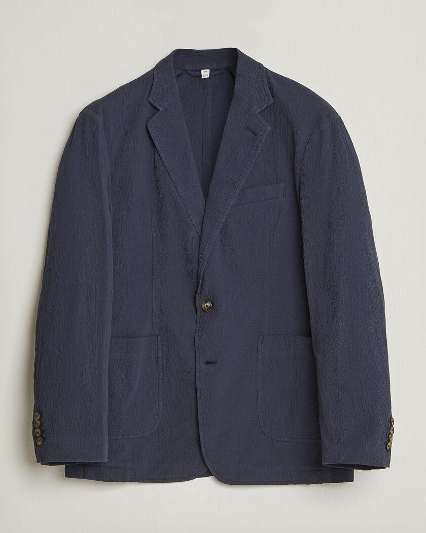 Massimo Alba Gstaad Bull Cotton Jacket Navy at CareOfCarl.com