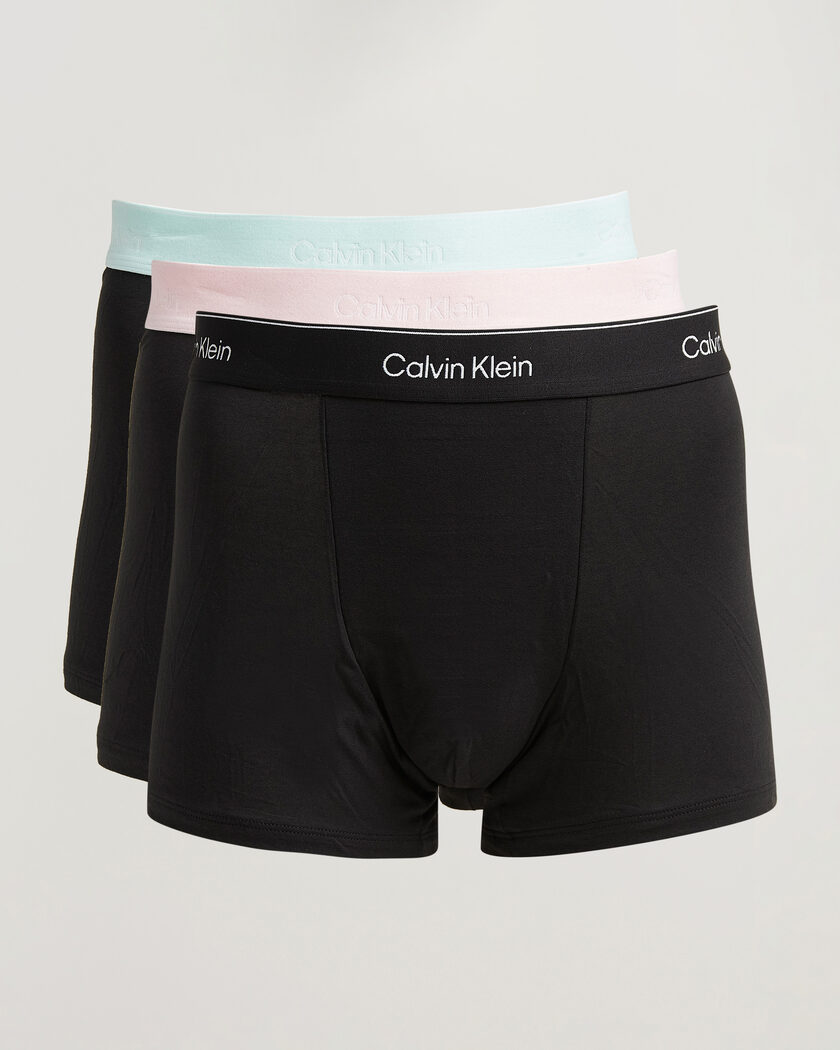Calvin Klein 3-Pack Icon Cotton Stretch Relaxed Trunk Black – Black