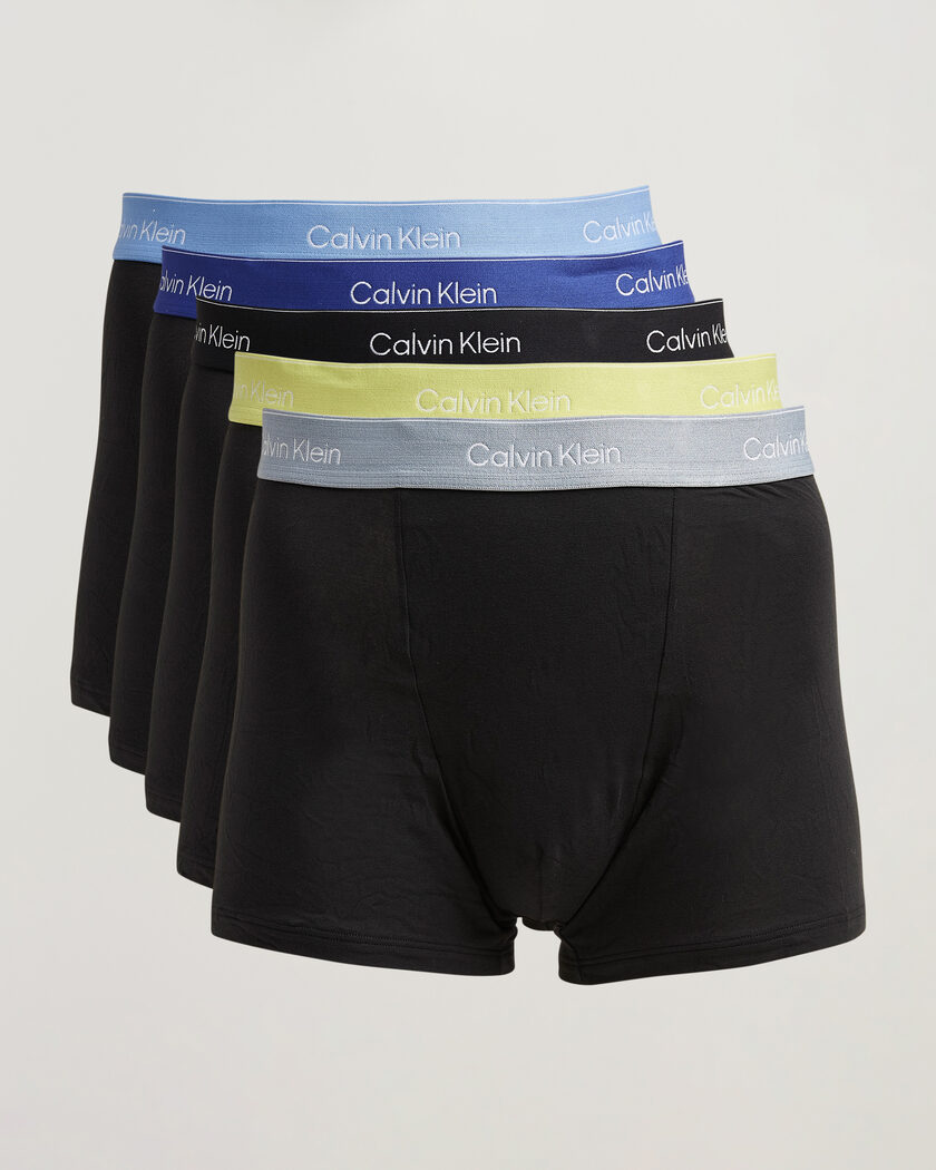 Calvin Klein 5-Pack Icon Cotton Stretch Relaxed Trunk Black – Black