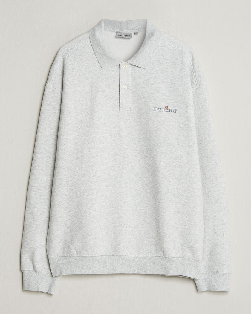 Carhartt WIP WIP Label Polo Sweatshirt Ash Heather – Grey