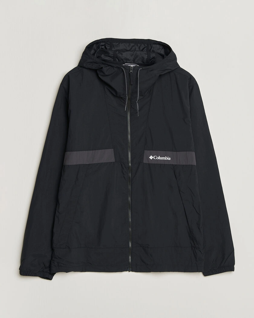 Columbia Spire Valley Hooded Windbreaker Black – Black
