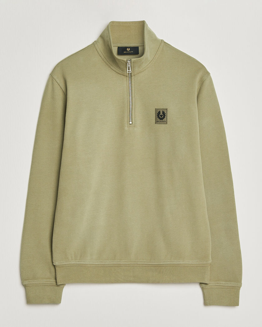 Belstaff Signature Half Zip Sweatshirt Fatigue Green – Green