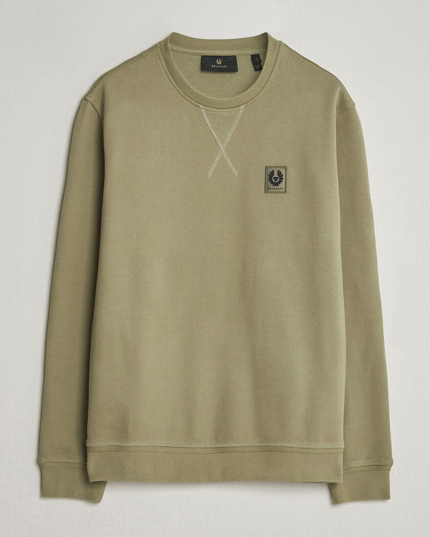 Belstaff Signature Crew Neck Sweatshirt Fatigue Green – Green