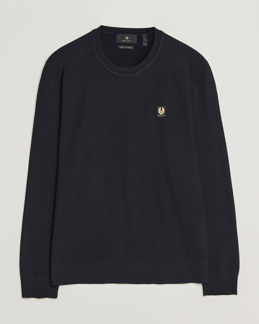 Merz b. Schwanen Merino/Cashmere Knitted Sweater Dark Navy at