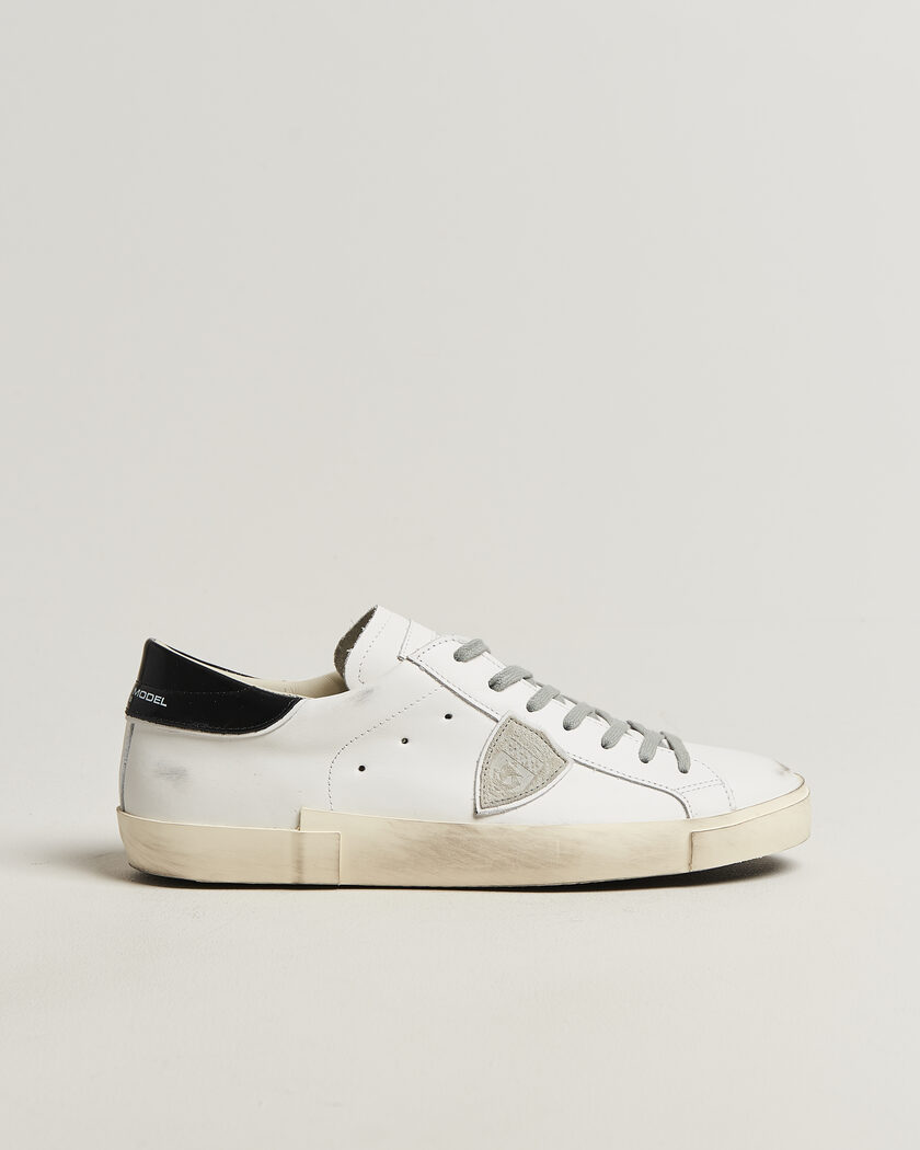 Philippe Model PRSX Low Top Canvas Mix Sneaker White/Black – White
