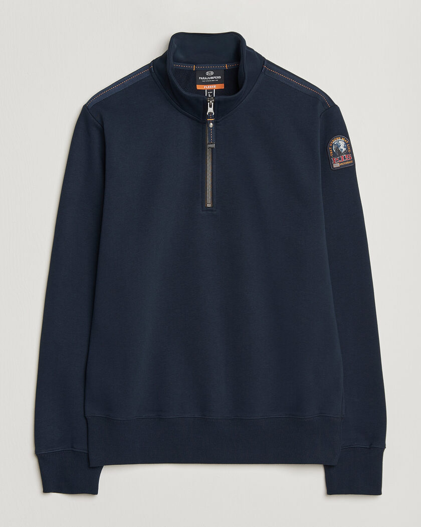 Piacenza Cashmere Cashmere Half Zip Sweater Navy at CareOfCarl.com