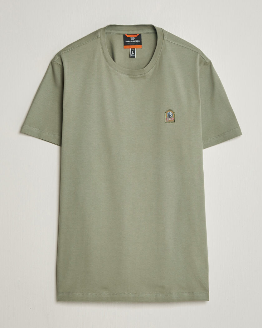 Parajumpers Patch Crew Neck T-Shirt Ashen Sage – Green