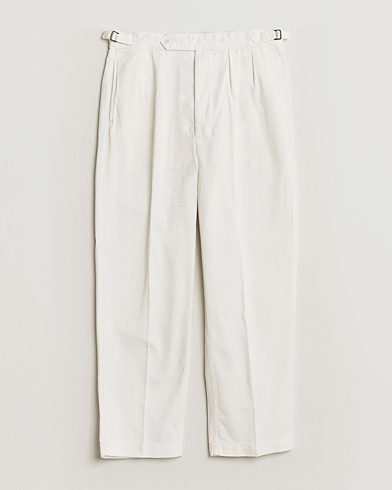 Auralee Washed Finx Chinos Ivory at CareOfCarl.com
