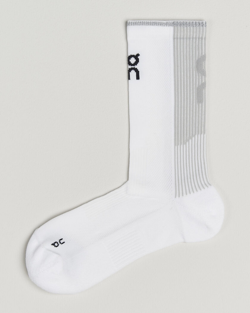 ON Performance Run Sock High White – White