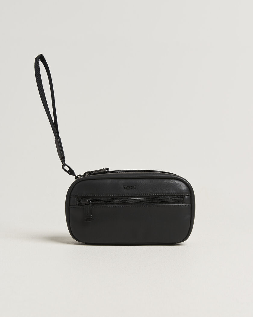 TUMI Leather Zip-Around Case Black – Black