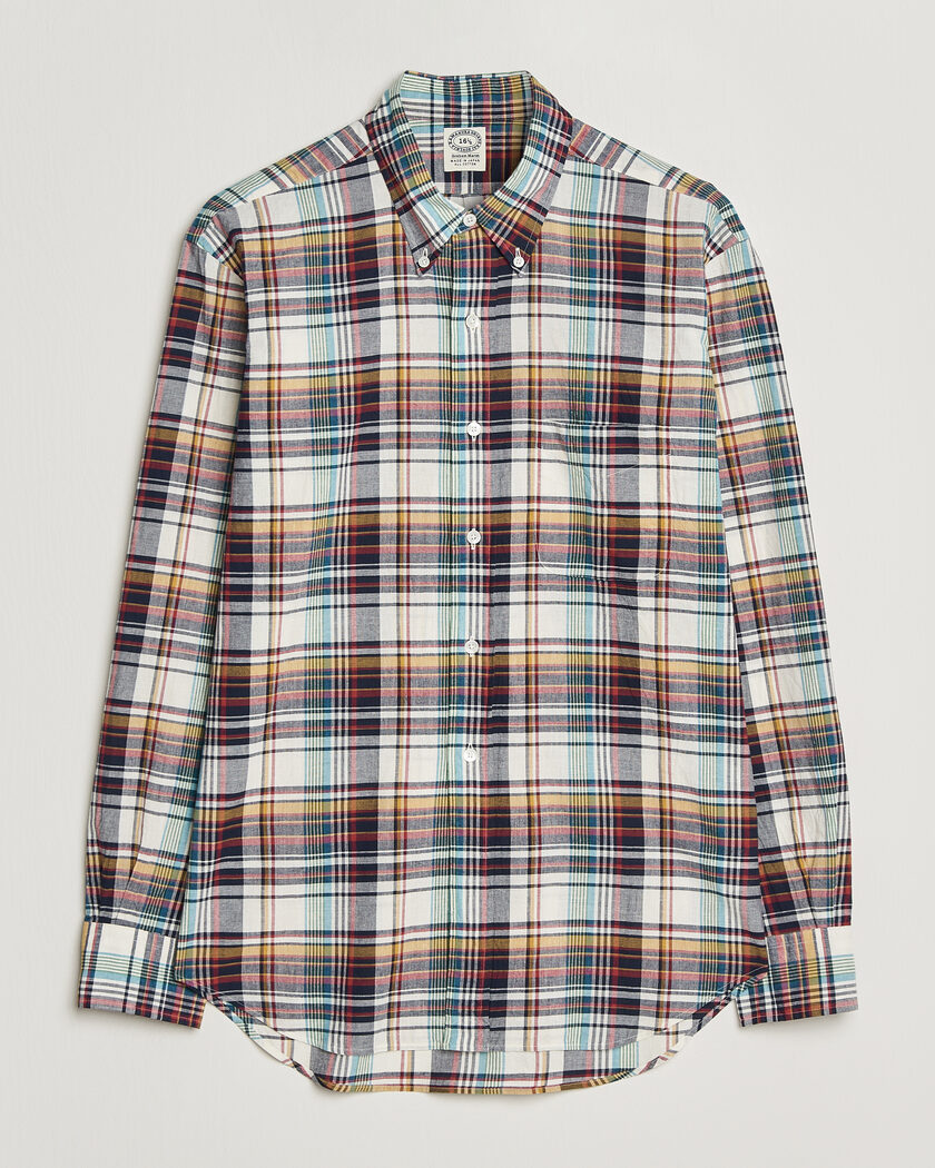 Kamakura Shirts Vintage Ivy Button Down Shirt Yellow Madras – Yellow