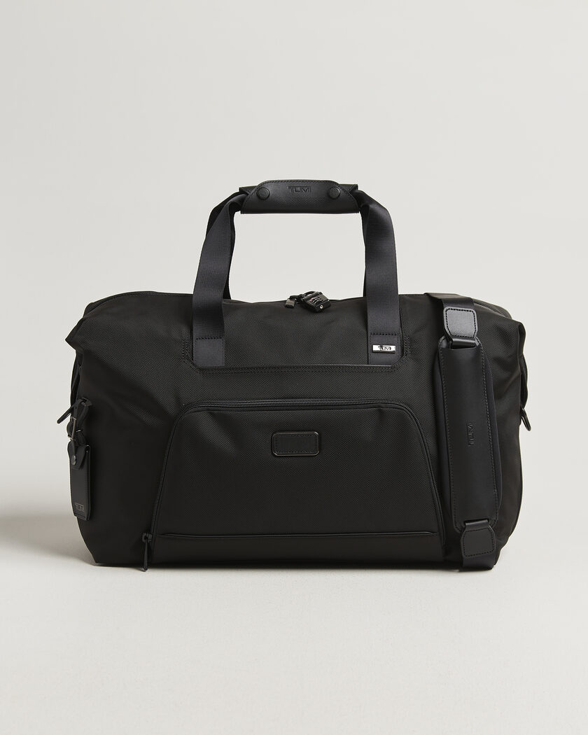 TUMI Alpha 4 Double Expansion Duffle Bag Black – Black