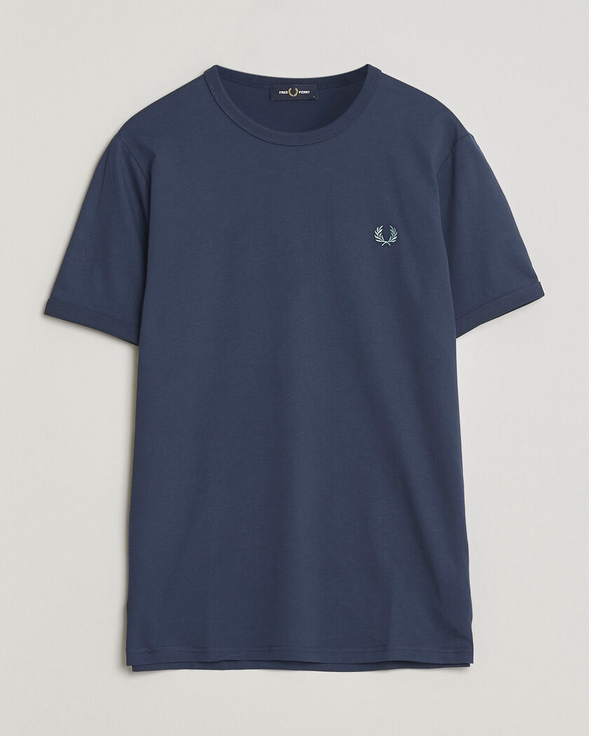 Fred Perry Ringer T-Shirt Tennis Blue – Blue
