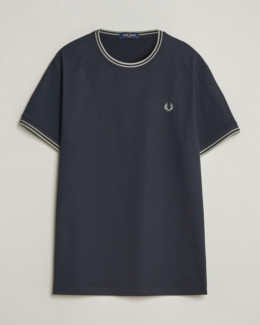 Fred Perry Twin Tipped T-Shirt Navy – Blue