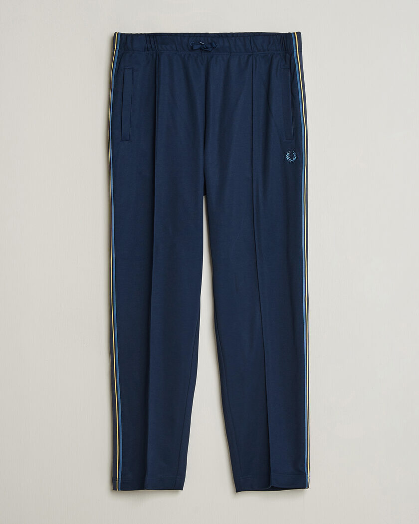 Fred Perry Tramline Taped Track Pants Tennis Blue – Blue