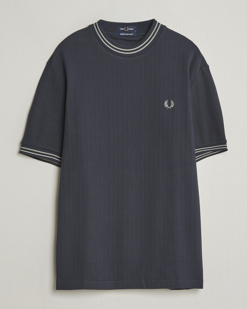 Zimmerli of Switzerland Sea Island Cotton Crew Neck T-shirt Navy