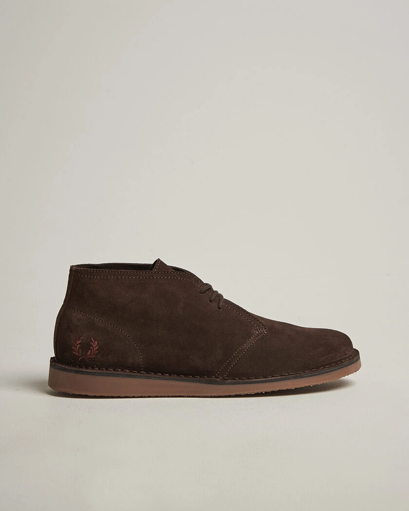 Fred Perry Hawley Suede Chukka Boot Burnt Tobacco – Brown