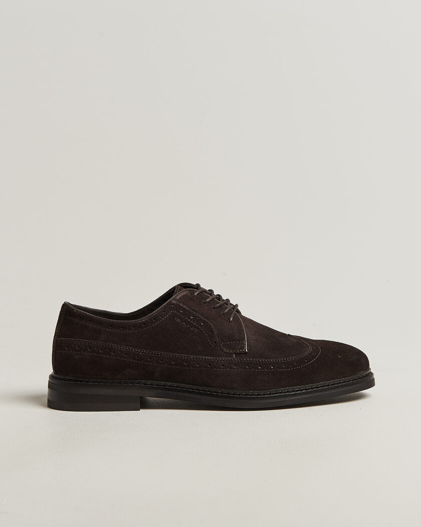  GANT Bidford Suede Brouge Dark Brown – Brown