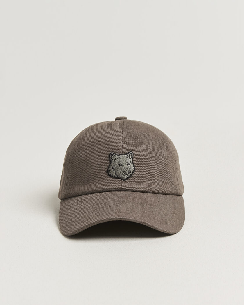 Maison Kitsuné Tonal Fox Head Cap Beluga – Brown