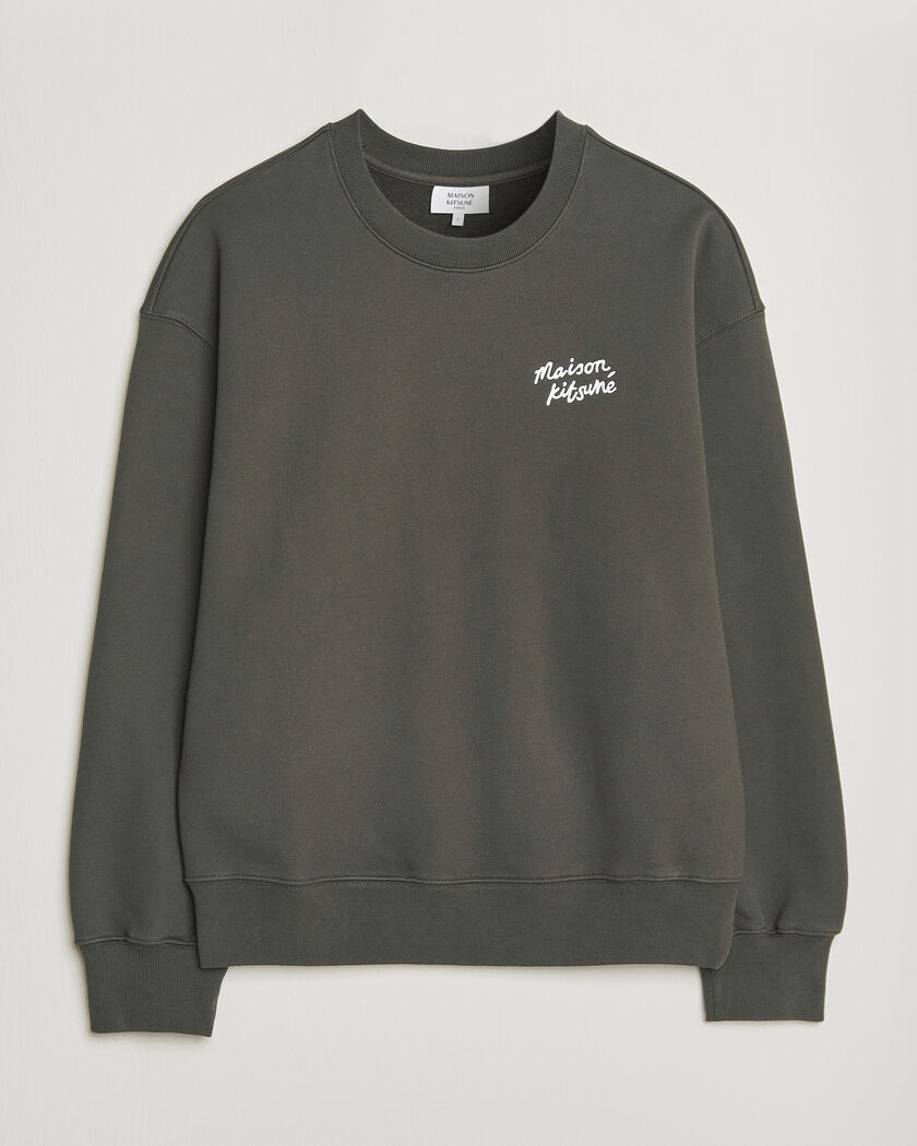 Maison Kitsuné Handwriting Sweatshirt Beluga – Brown