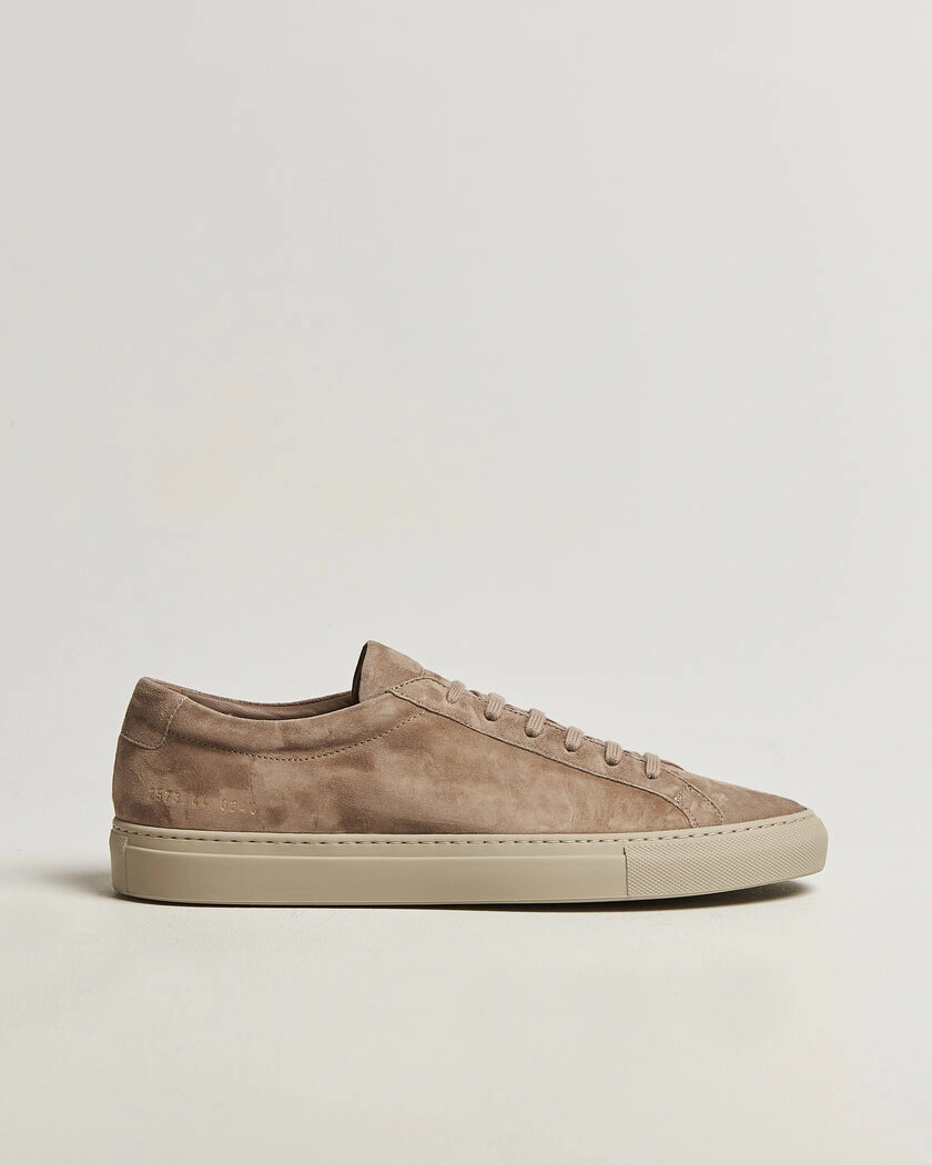 Common Projects Original Achilles Suede Sneaker Taupe – Beige