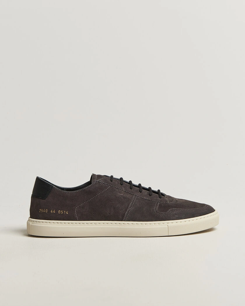 Common Projects BBall Slim Deconstructed Suede Sneaker Off Black – Black