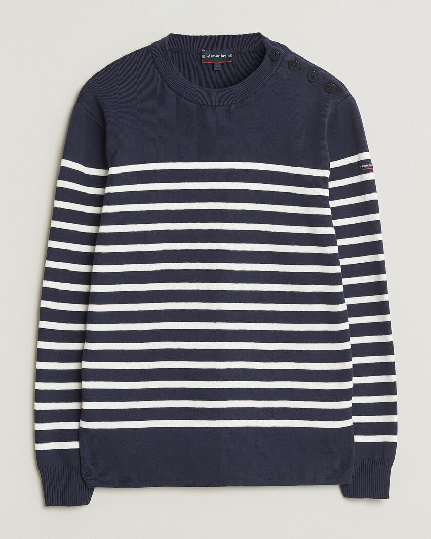Armor-lux Groix Striped Sweater Navy/Nature – Blue