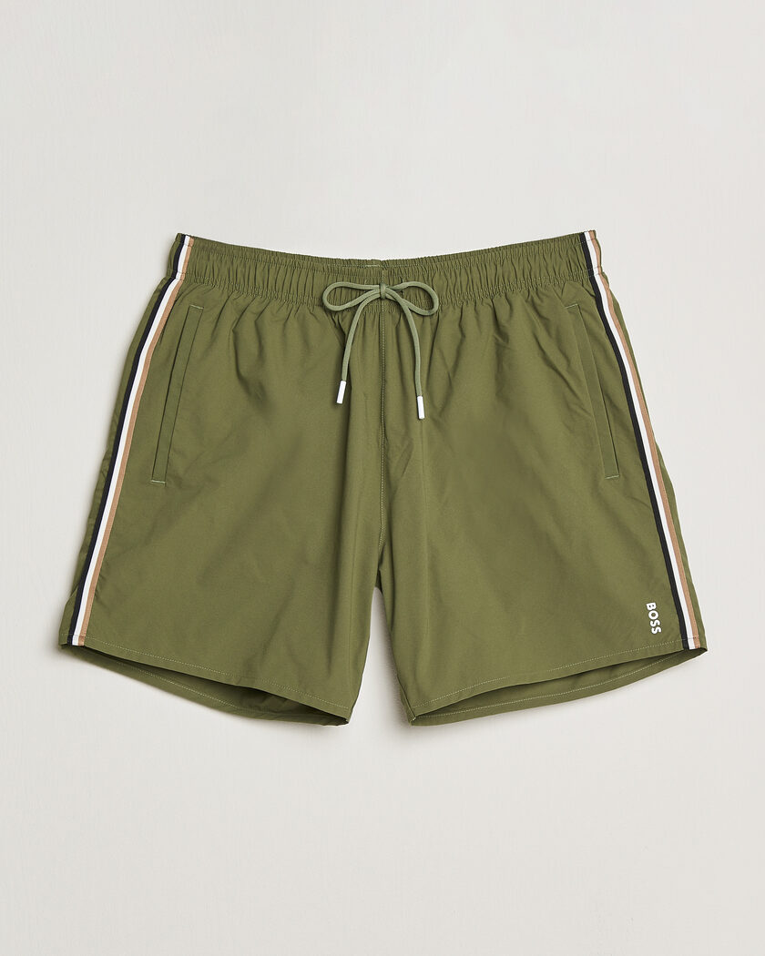 BOSS BLACK Iconic Swimshorts Open Green – Green