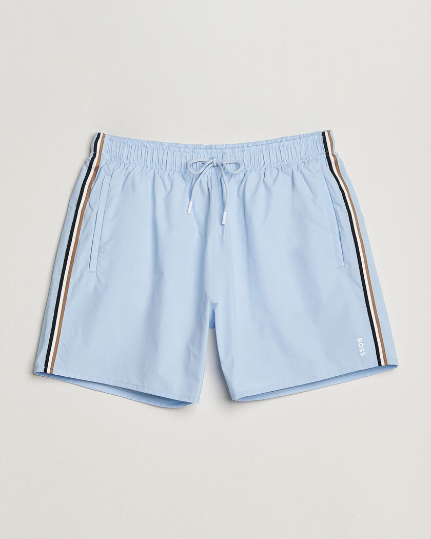 BOSS BLACK Iconic Swimshorts Light Blue – Blue
