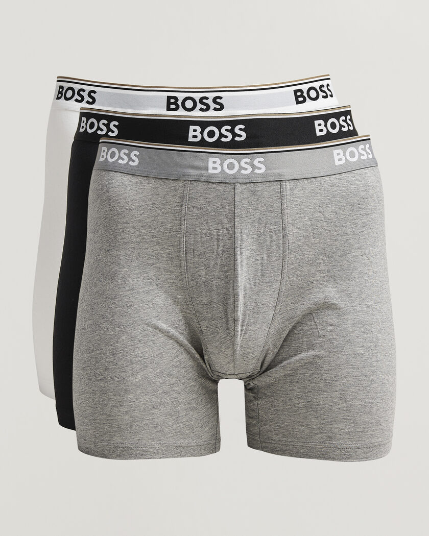 BOSS BLACK 3-Pack Long Leg Boxer Black/Grey/White – Multi-colour