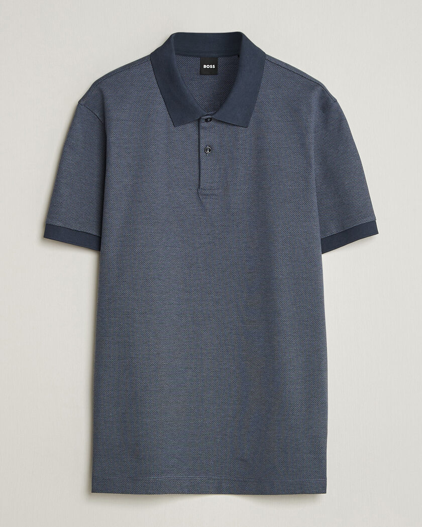 BOSS BLACK Parlay Jersey Polo Dark Blue – Blue